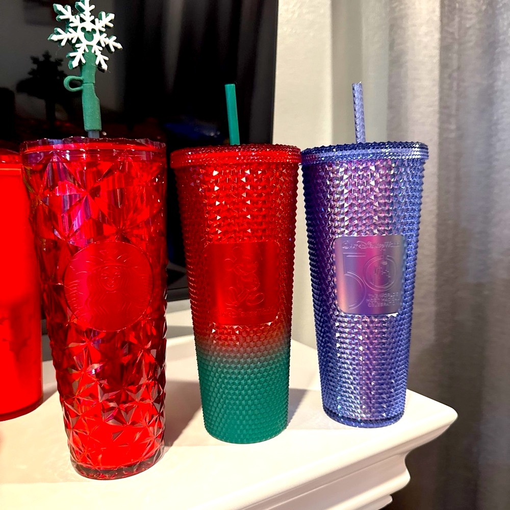 Starbucks Disney 50th Anniversary Tumbler Set Hard to Find Collection together)